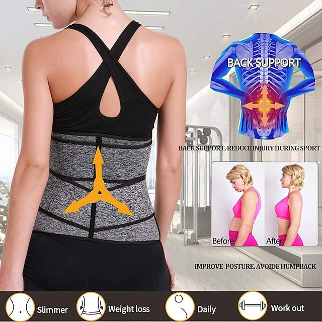 Women Waist Trainer Neoprene Body Shaper Belt Slimming Sheath Tummy Reducing Shaper Tummy Sweat Shapewear Workout Shaper Corset