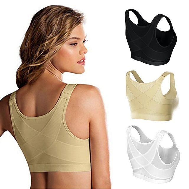 Front Closure Full Coverage Back Support Posture Corrector Bras for Women Main image