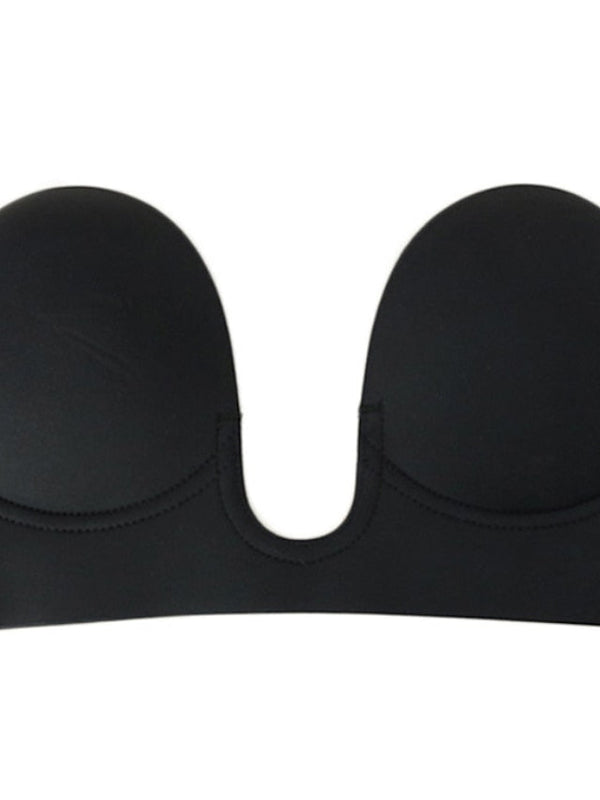 Women's Tube Bra Adhesive Bras Strapless Bras Full Coverage Deep V Breathable Invisible Pure Color Sticky Casual Daily Polyester Sexy 1PC