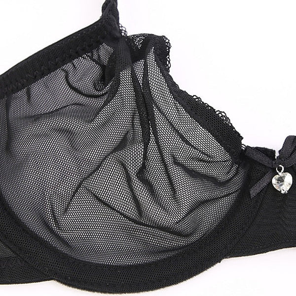 Women's Bras & Bralettes Lace Bras Underwire Bra 34 Cup Solid Color Micro-elastic Breathable Casual Daily Flesh-colored