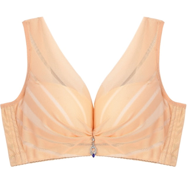 Women's Push Up Bras 34 Cup Lace Pure Color Hook & Eye POLY Sexy 1PC Plus Size
