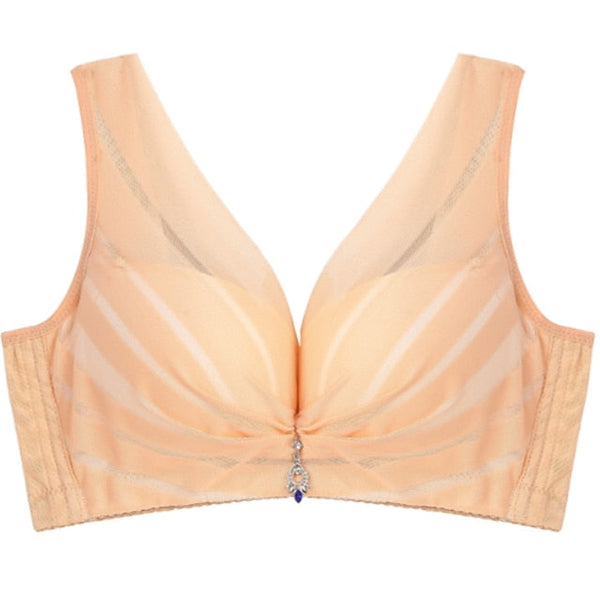 Women's Push Up Bras 34 Cup Lace Pure Color Hook & Eye POLY Sexy 1PC Plus Size