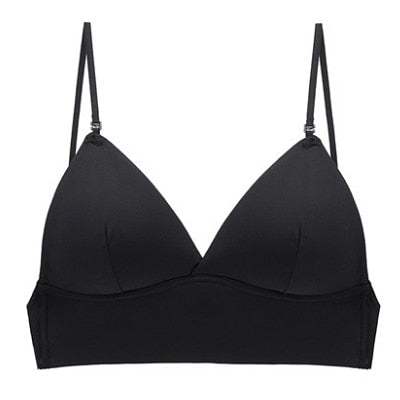 Sexy Ladies' Seamless Lace Mesh Halter Bra