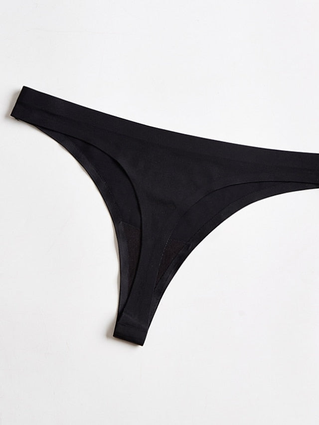 Women's Sexy Panties Basic Panties G-strings & Thongs Panties Brief Underwear 3Pcs