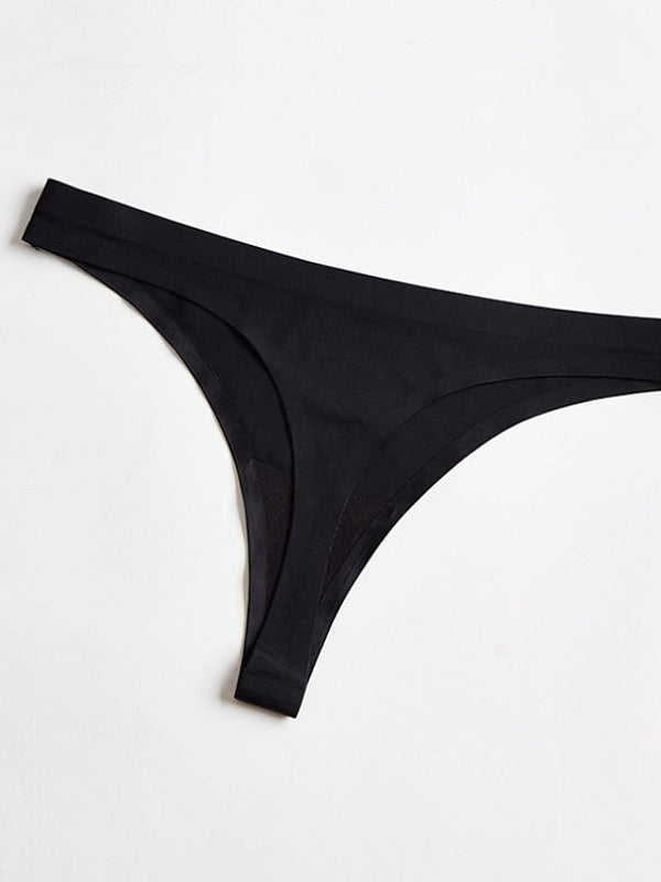 Women's Sexy Panties Basic Panties G-strings & Thongs Panties Brief Underwear 3Pcs