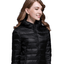 Winter Trendy Pure Color Lightweight Slim Fit Down Jacket For Ladies