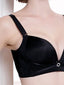 Women's Wireless Bras Double Strap Adjustable 34 Cup Deep V Breathable Push Up Pure Color Hook & Eye Casual Daily Nylon 1PC