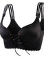 Women's Push Up Bras 34 Cup Lace Pure Color Front Closure Nylon Sexy 1PC Bras & Bralettes Plus Size