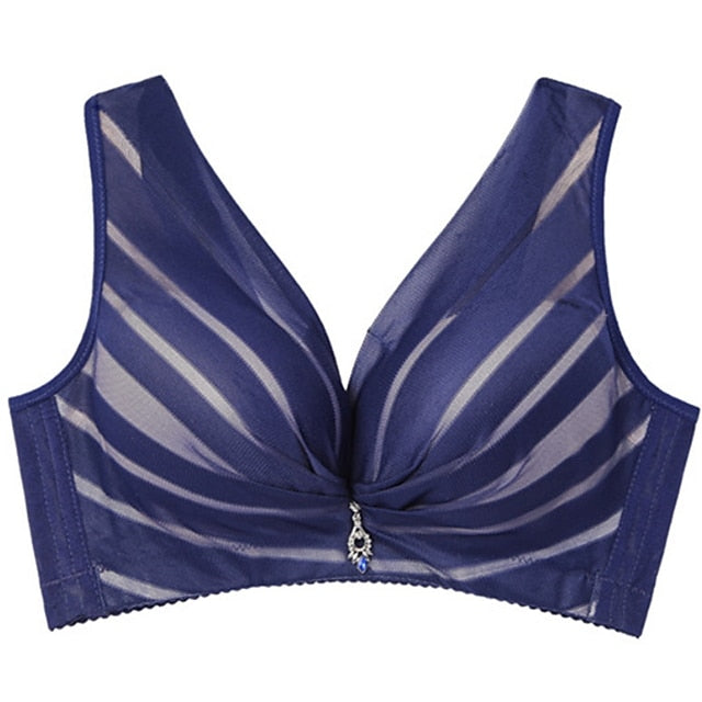 Women's Push Up Bras 34 Cup Lace Pure Color Hook & Eye POLY Sexy 1PC Plus Size