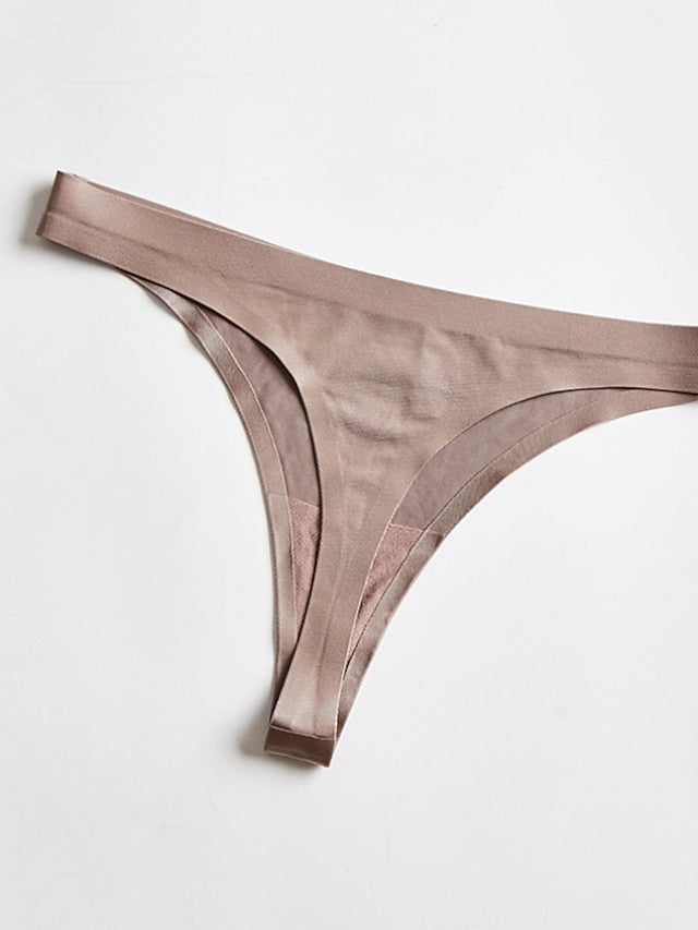 Women's Sexy Panties Basic Panties G-strings & Thongs Panties Brief Underwear 3Pcs