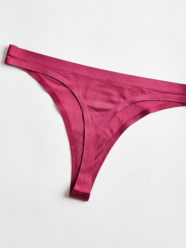 Women's Sexy Panties Basic Panties G-strings & Thongs Panties Brief Underwear 3Pcs