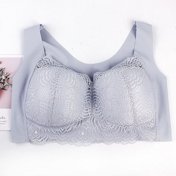 Women's Wireless Bras Full Coverage Pure Color Pull-On Closure Spandex Sexy 1PC Bras & Bralettes Plus Size