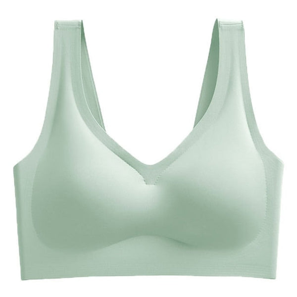 Women's Wireless Bras Full Coverage Pure Color Pull-On Closure Nylon Sexy 1PC Bras & Bralettes Plus Size