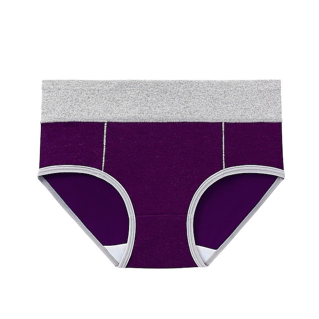 Women‘s High Waisted Cotton Underwear Soft Breathable Panties Stretch Briefs Regular & Plus Size 1 Piece
