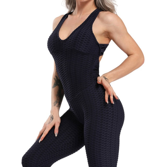 Fashionable Sexy Women's Sleeveless Backless Sportswear