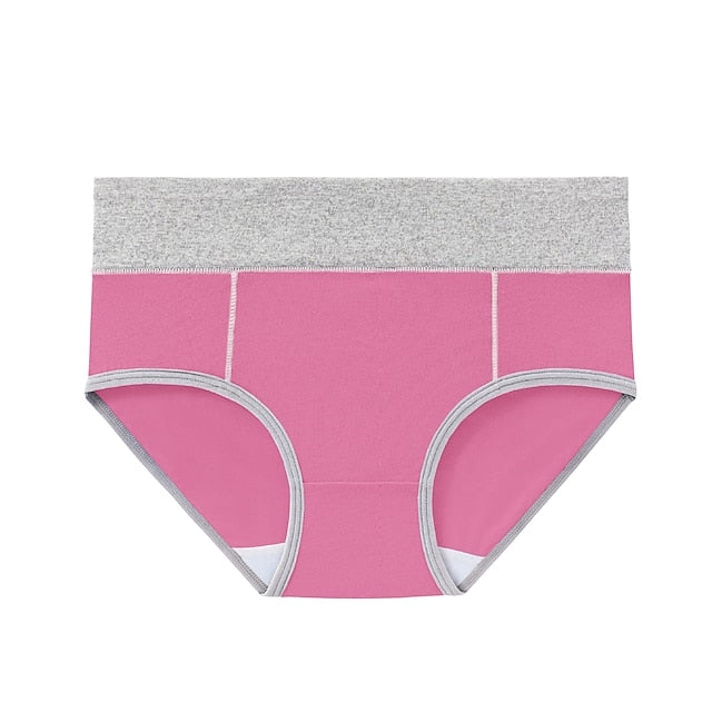 Women‘s High Waisted Cotton Underwear Soft Breathable Panties Stretch Briefs Regular & Plus Size 1 Piece