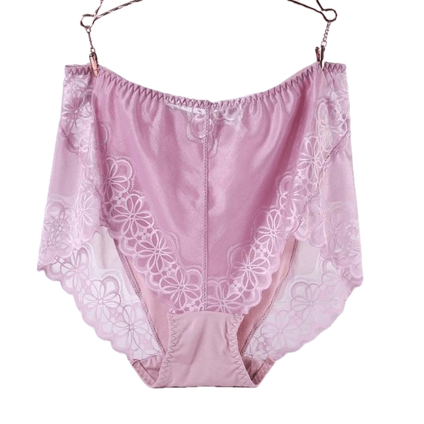 Large Size High Waist Panties For Women Underwear Ladies Big Size Briefs Plus Size Transparent Sexy Lace Panties Female 5Xl 6Xl - Sheseelady