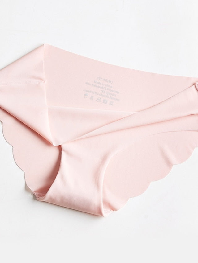 Women's Sexy Panties Basic Panties Brief Underwear 3Pcs Underwear Fashion Sexy Comfort Basic Pure Color Nylon Low Waist Sexy Black Blue Purple