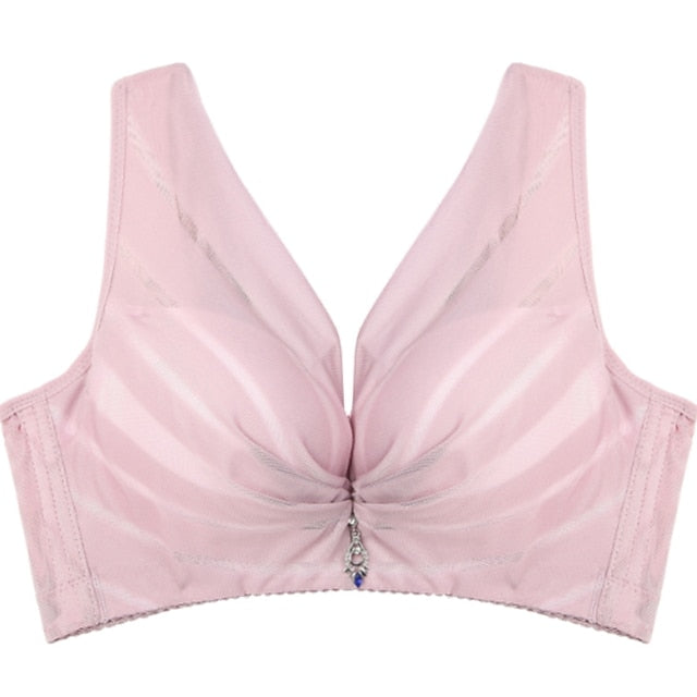 Women's Push Up Bras 34 Cup Lace Pure Color Hook & Eye POLY Sexy 1PC Plus Size