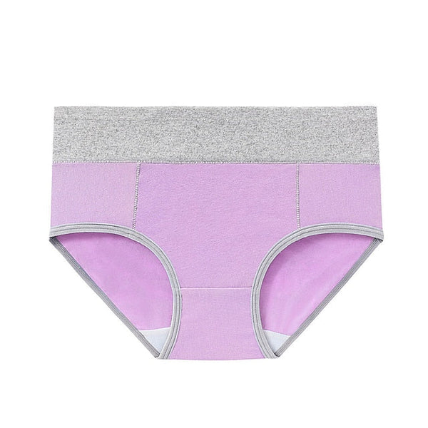 Women‘s High Waisted Cotton Underwear Soft Breathable Panties Stretch Briefs Regular & Plus Size 1 Piece