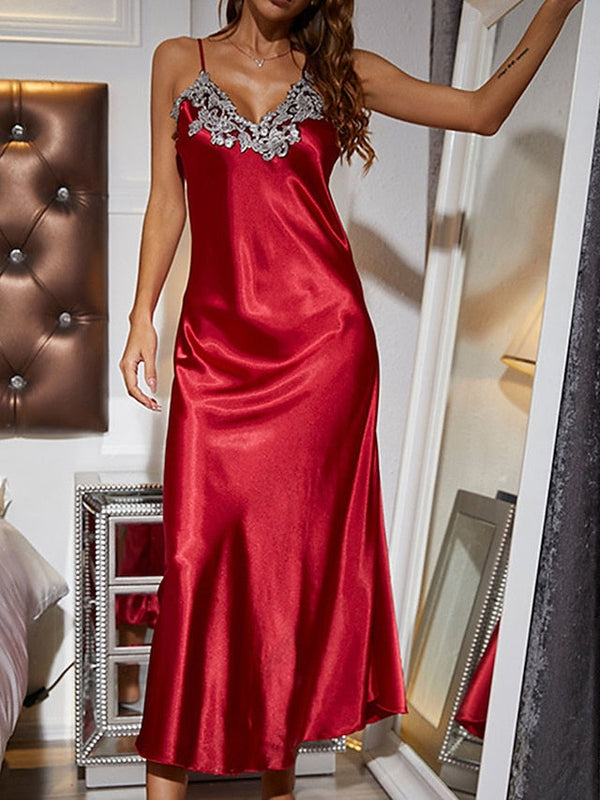 Women's ColorBlock Maxi Sheath Dress - Sexy Strap Partywear