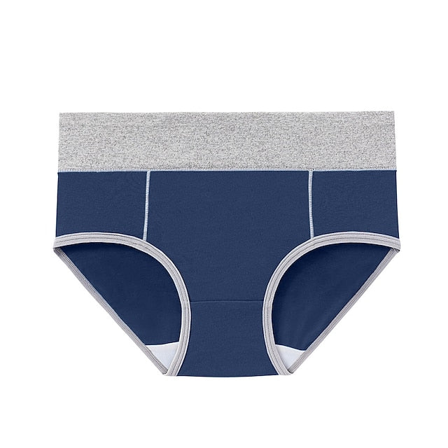 Women‘s High Waisted Cotton Underwear Soft Breathable Panties Stretch Briefs Regular & Plus Size 1 Piece