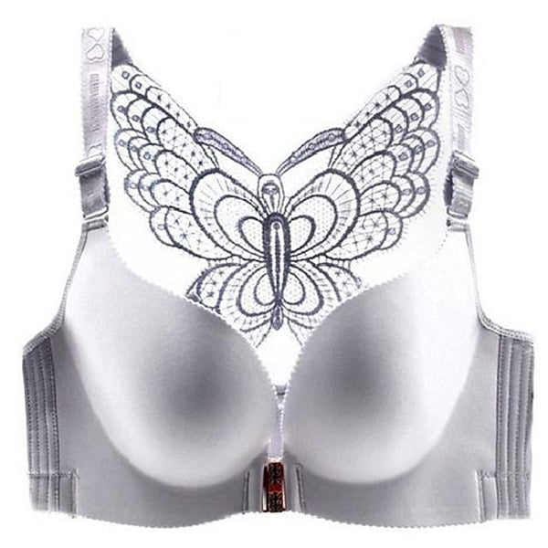 Women's Bras & Bralettes 3,4 Cup Solid Color Micro-elastic Push Up Wedding Party Date Party & Evening Nylon Wine Red , V Neck , 1 PC