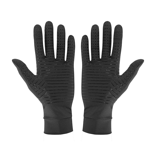 Copper Arthritis Compression Gloves Full Finger Touch Screen Pain Relief for Carpal Tunnel RSI Main image