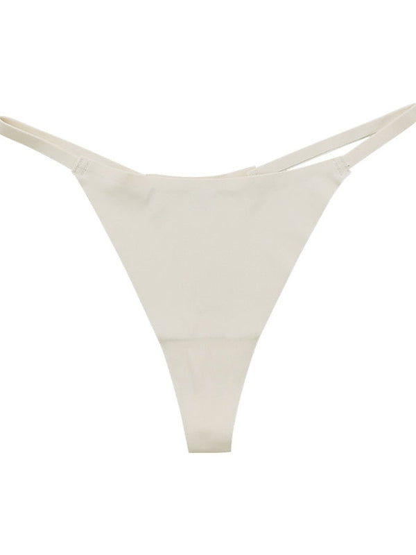 Women's Sexy Panties G-strings & Thongs Panties 3Pcs Underwear Simple Sexy Comfort Hole Pure Color Nylon Low Waist