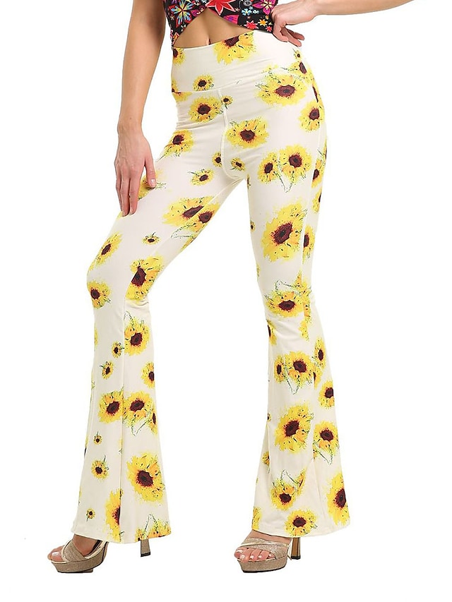 Women's Wide Leggings Print Micro-elastic Comfort Pants Main image