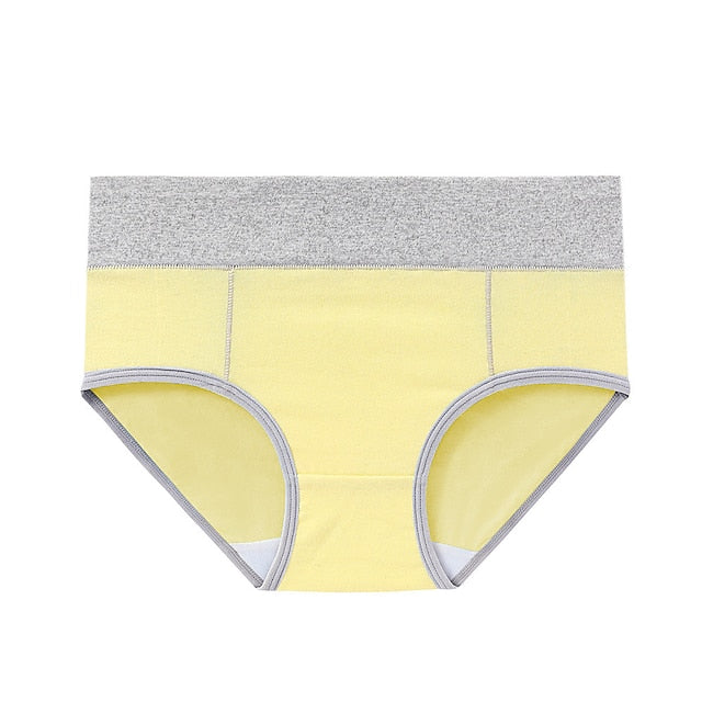 Women‘s High Waisted Cotton Underwear Soft Breathable Panties Stretch Briefs Regular & Plus Size 1 Piece