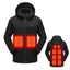 USB Heated Jacket Winter Electric Thermal Coat for Outdoor Fishing & Hiking