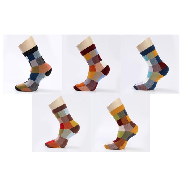 5 Pairs/Lot Combed Cotton Men'S Socks Compression Secondary image