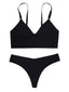 Women's Wireless Bras Padded Bras Adjustable 34 Cup V Neck Breathable Pure Color Pull-On Closure Date Casual Daily