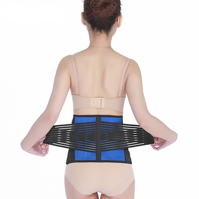 1PC Back Brace for Men and Women - Breathable Waist Lumbar Lower Back Support Belt for Sciatica Herniated Disc Scoliosis Back Pain Relief Heavy lifting with Dual Adjustable Straps Secondary image