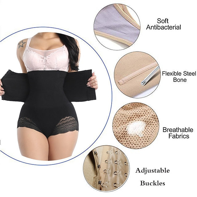 Tummy Control Panties Shapewear Waist Cincher for Women Belt Butt Lifter Compression Underwear Body Shaper Seamless