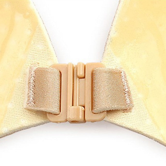 Women's Plus Size Bras & Bralettes Adhesive Bra Strapless 3,4 Cup Solid Color Micro-elastic Breathable Push Up Invisible Wedding Party Party & Evening Silica Gel , 1 PC