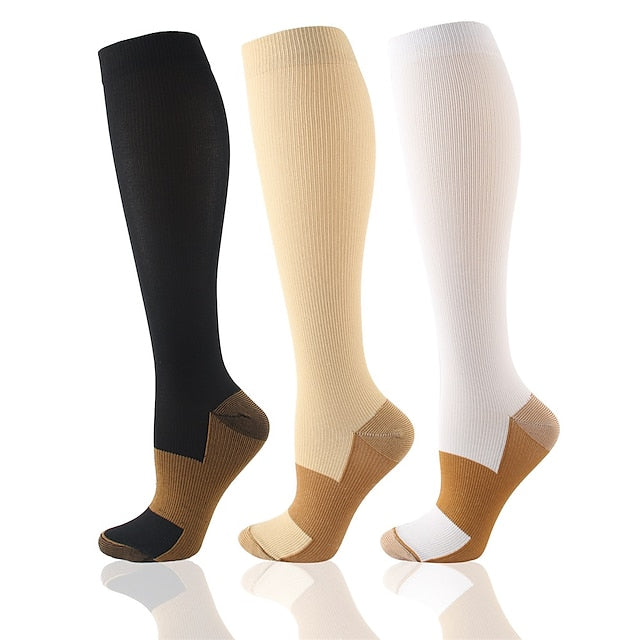 Copper Ion Compression Sports Stockings - Elastic Pressure Support
