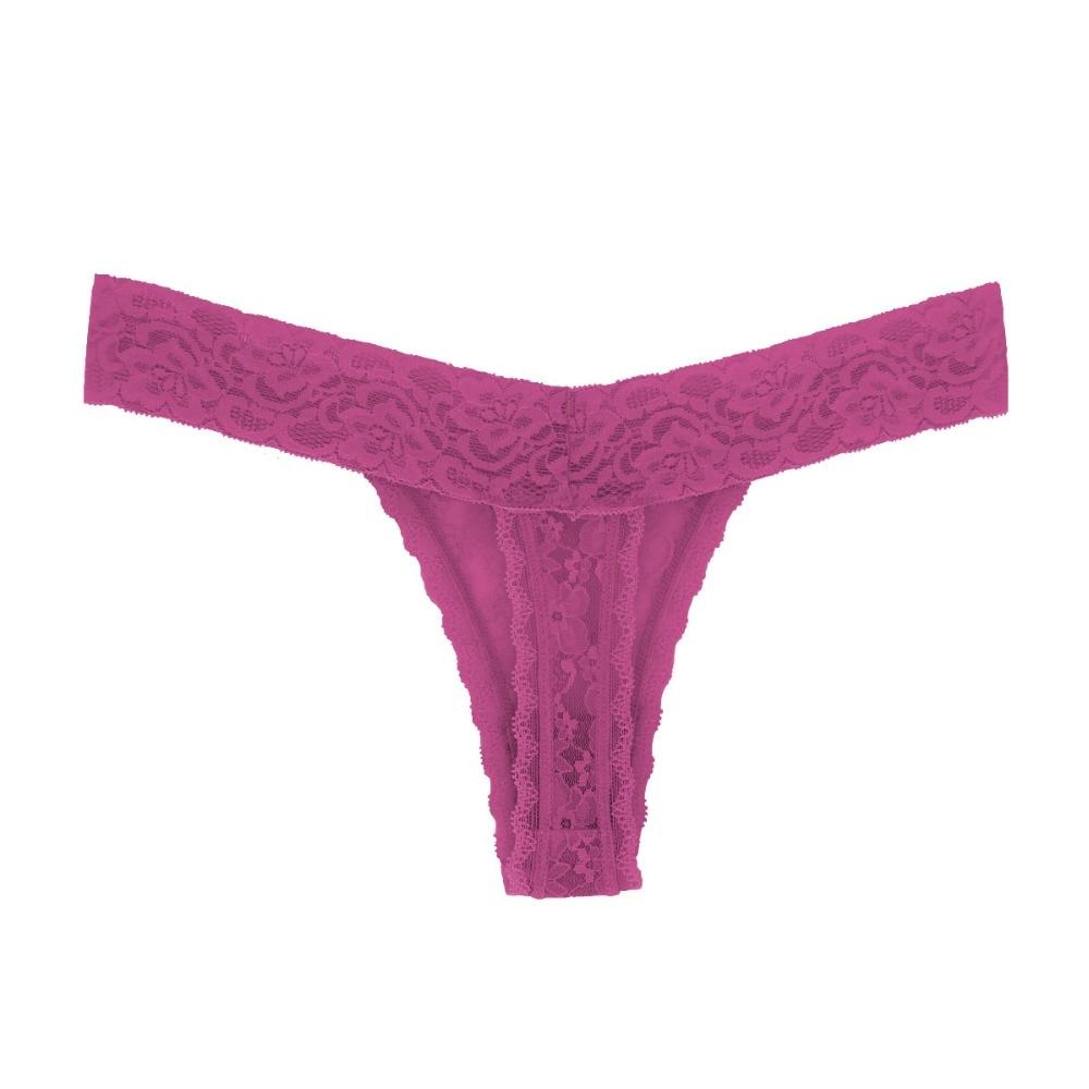 Sexy Lace Cotton Women G-String Thong Underpants Ladies Tangas Lingerie Plus Size Pack 10 Secondary image