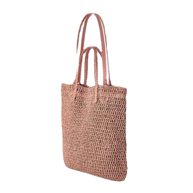 Women Travel Summer Beach Large Capacity Straw Handbag Tote Bag Secondary image