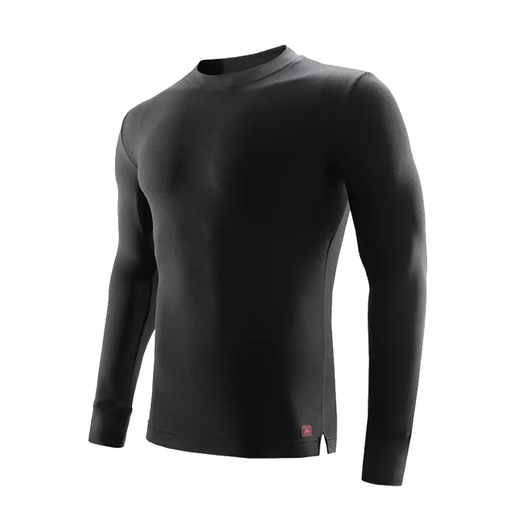 Men's Thermal Aerogel Top: Moisture-Wicking, Semi-High Neck, Long Sleeve, Warm Autumn/Winter Wear Main image
