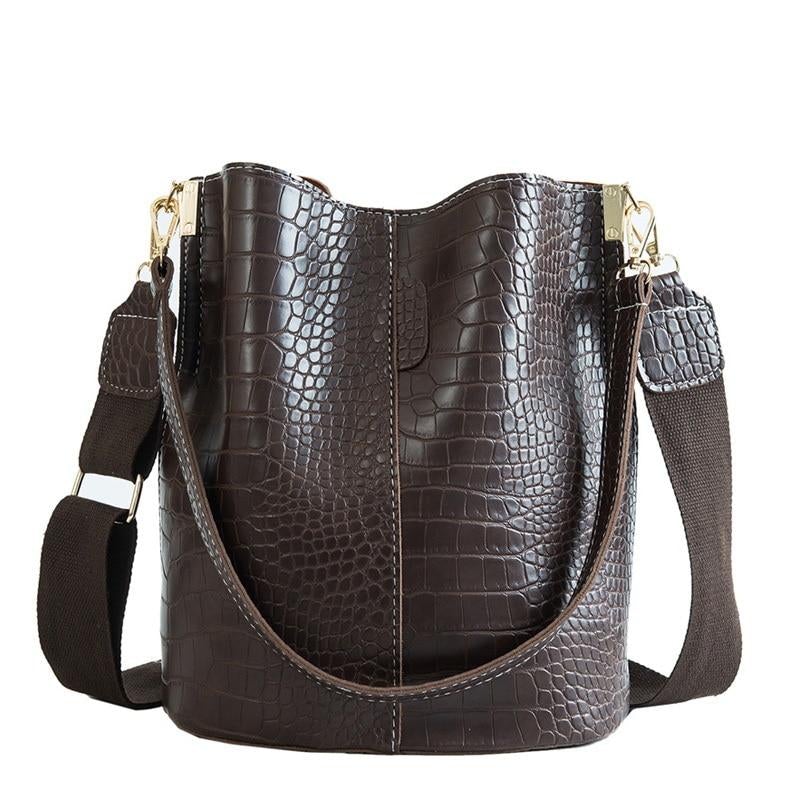 Crocodile Crossbody Bag For Women Shoulder Bag Brand Designer Women Bags Luxury PU Leather Bag Bucket Bag Handbag Main image