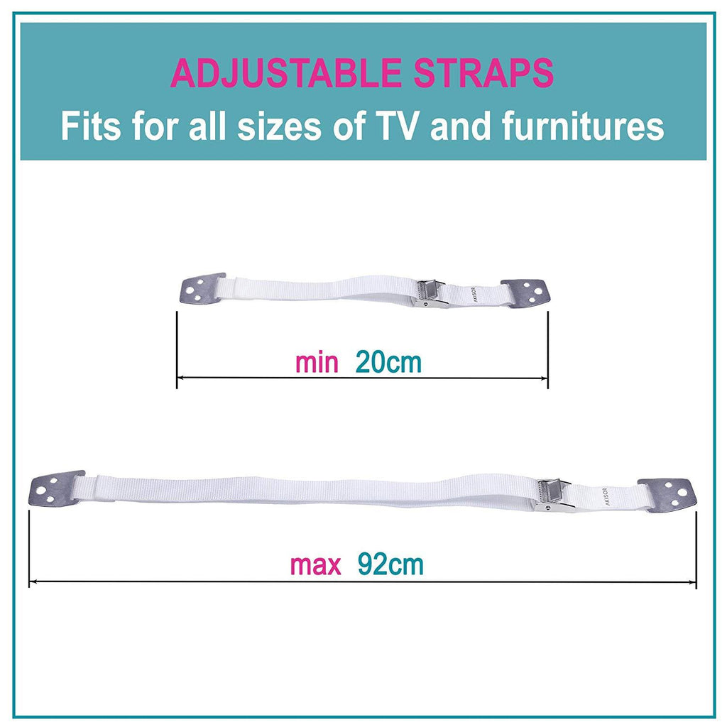 Baby & Toddler Anti-tip Safety Straps 4 Pack