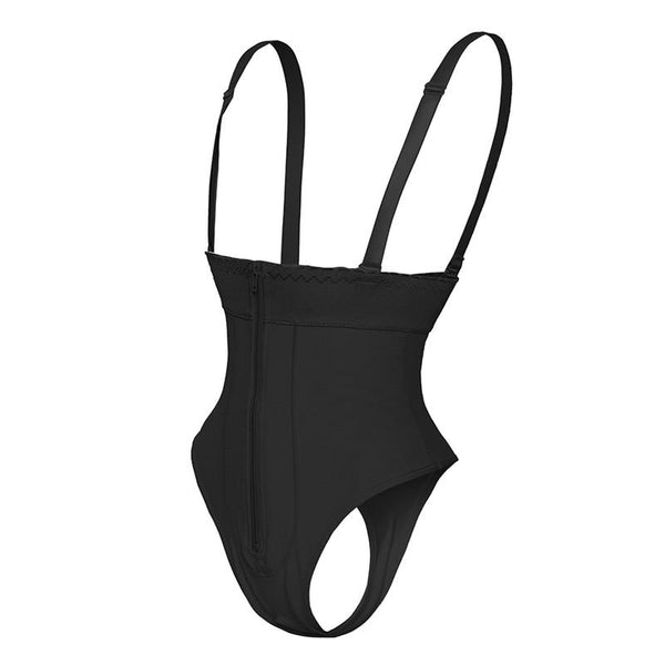 Shapewear Sexy Lace Smooth Plunge Body Briefer Seamless U Bodysuit Bridal Thong
