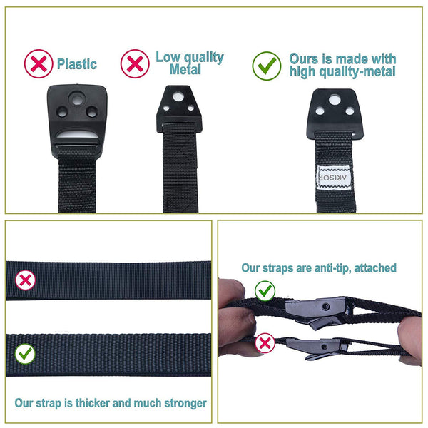 Baby & Toddler Anti-tip Safety Straps 4 Pack