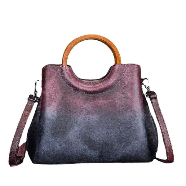 Handmade Genuine Leather Tote Messenger Bag New Leisure Women Handbags Casual Shoulder & Crossbody Bags