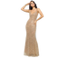 Floral Deep V-Neck Open Back Long Dress