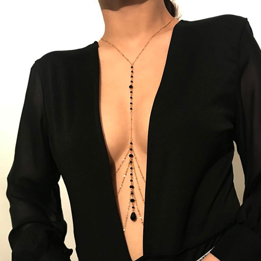 Fashion Sexy Copper Sequins Necklace Chain - Sheseelady Main image