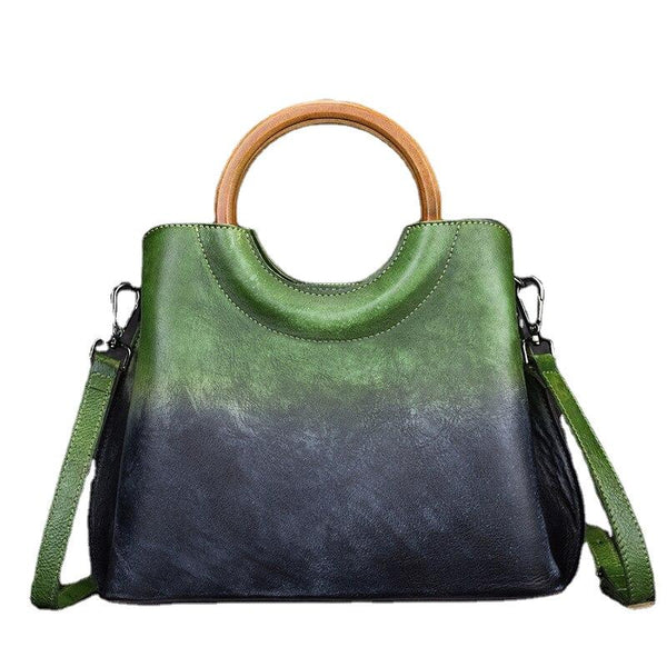Handmade Genuine Leather Tote Messenger Bag New Leisure Women Handbags Casual Shoulder & Crossbody Bags