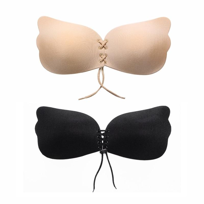 Women Sexy Push Up Bras Self-Adhesive Silicone Strapless Bandage
